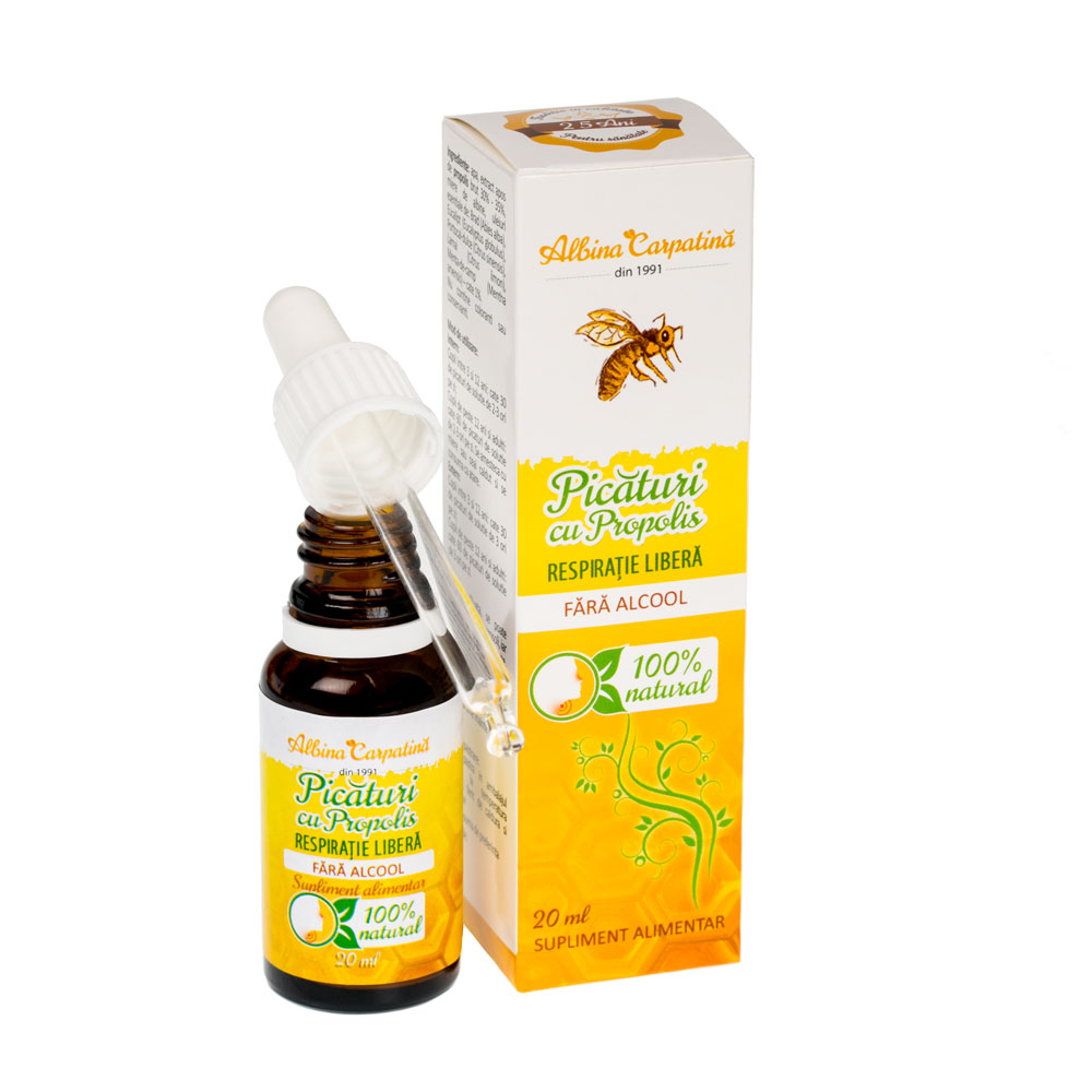 PICATURI CU PROPOLIS RESPIRATIE LIBERA 20ml